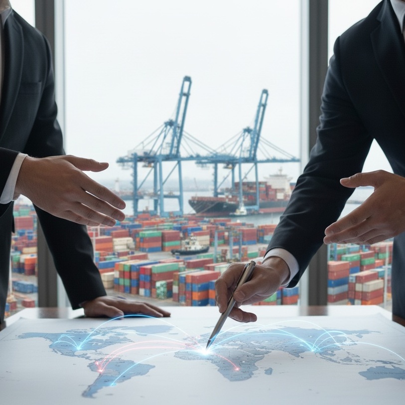 Mapa de México con puntos logísticos para despacho aduanal